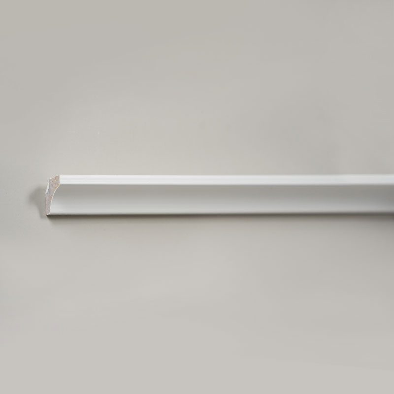 Massivt træ indvendig hjørne støbning/Scotia støbning (spartelgrundet) - Hvid 3/5'x3/5'