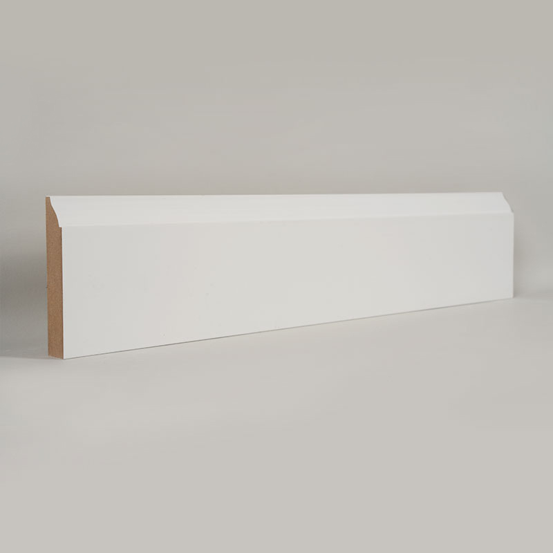 MDF fodliste (spartelgrundet og perlehvid) 3/5' x 3 1/4'