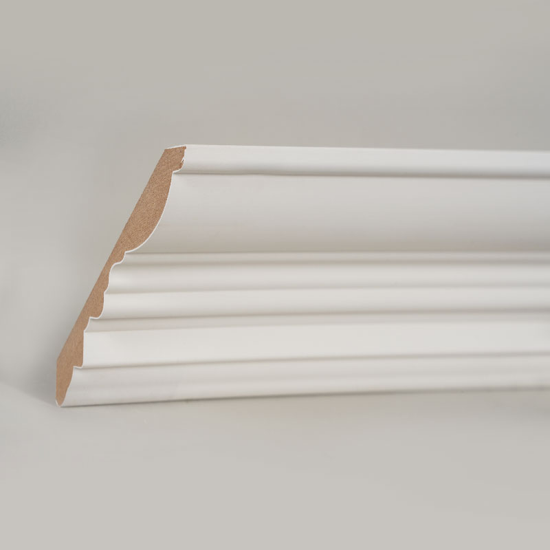 Precision Manufactured MDF Skirting Board Profile Showing Smooth Uniform Surface Finish