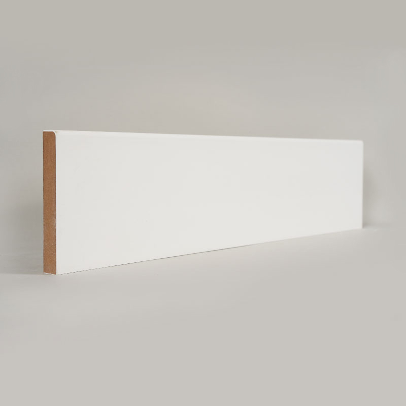 MDF fodliste (spartelgrundet og perlehvid) 1/2' x 3 1/2'