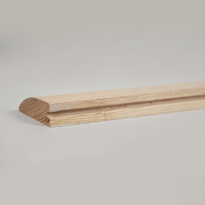 Hvid eg Hele stykke træstammer Reducer (maling ufærdig) - Eg Naturlig farve 3/5'x1 31/32'