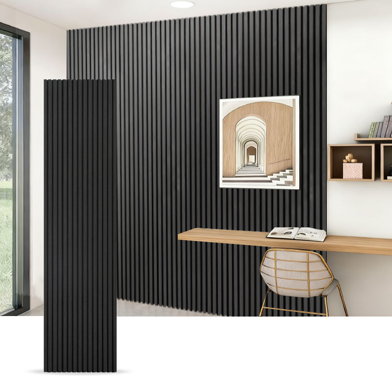 Gittervæg/akustisk vægpanel (enkeltsidet PVC-indhyllet) – Trækorn / Stenkorn / Ensfarvet 2400/2700 mm x 600 mm